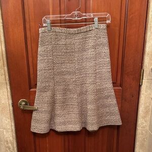 Moschino Textured Brown A-Line Skirt